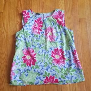 Floral Sleeveless Shirt by Talbots